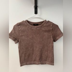 Brown Fitted t-shirt
